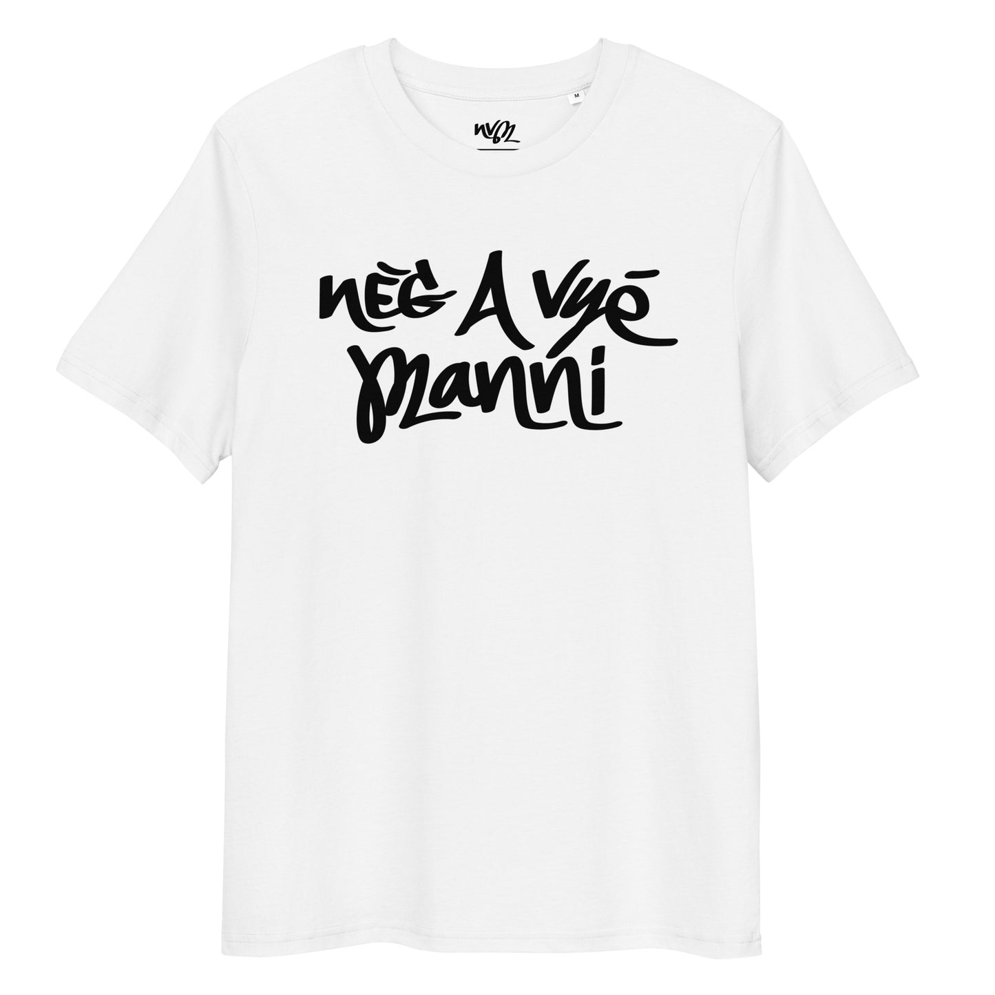 t-shirt blanc neg a vye manni tag