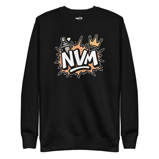 sweat-shirt noir splash neg a vye manni