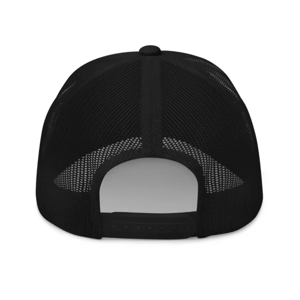 casquette trucker noir nvm nèg a vyé manni vu de dos