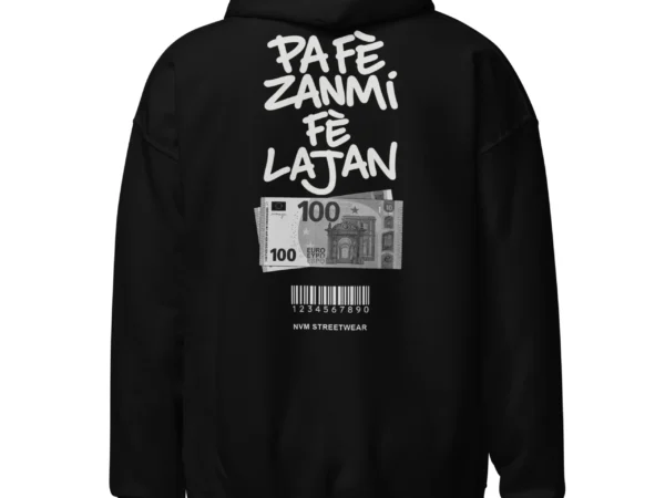 hoodie pa fè zanmi fè lajan nèg a vyé manni