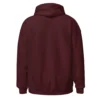hoodie rouge bordeaux dos