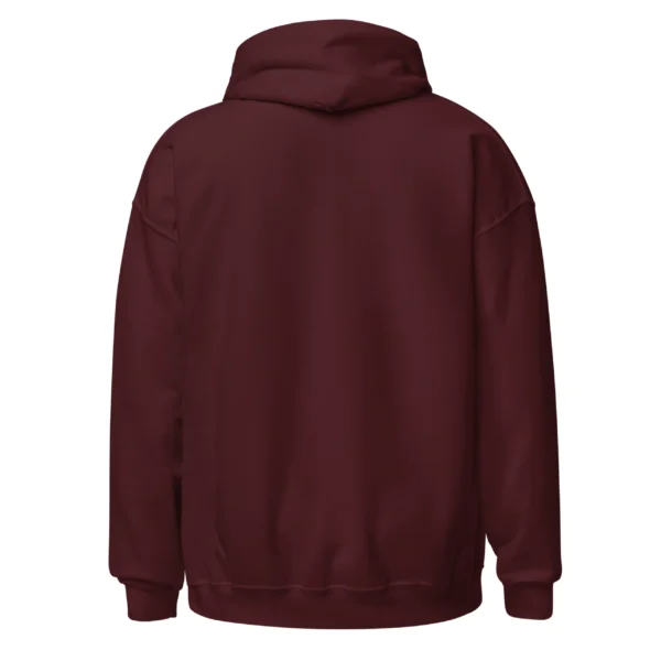 hoodie rouge bordeaux dos