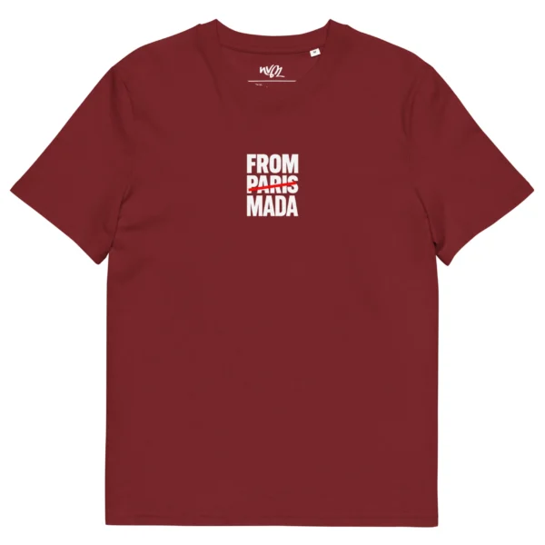 tshirt bordeaux from mada neg a vye manni