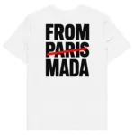 t-shirt from mada blanc neg a vye manni vue de dos