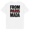 t-shirt from mada blanc neg a vye manni vue de dos