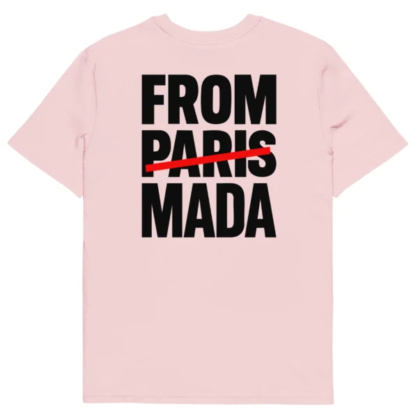 t-shirt from mada rose neg a vye manni vue de dos