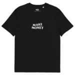 t-shirt noir make money nèg a vyé manni