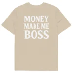 t-shirt money make me boss beige neg a vye manni