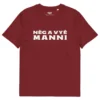 t-shirt nèg a vyé manni rouge bordeaux