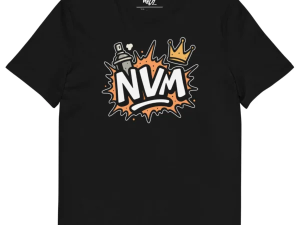 t-shirt nvm splash noir neg a vye manni