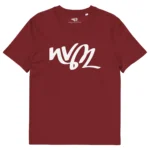 t-shirt rouge bordeaux nvm neg a vye manni