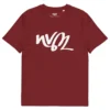 t-shirt rouge bordeaux nvm neg a vye manni