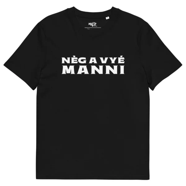 t-shirt nèg a vyé manni