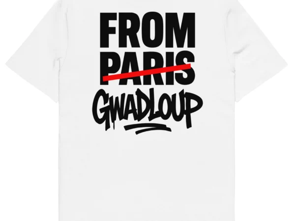 tshirt from gwadloup blanc dos nèg a vyé manni