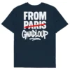 tshirt from gwadloup bleu neg a vye manni vu de dos
