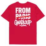 tshirt from gwadloup rouge neg a vye manni vu de dos