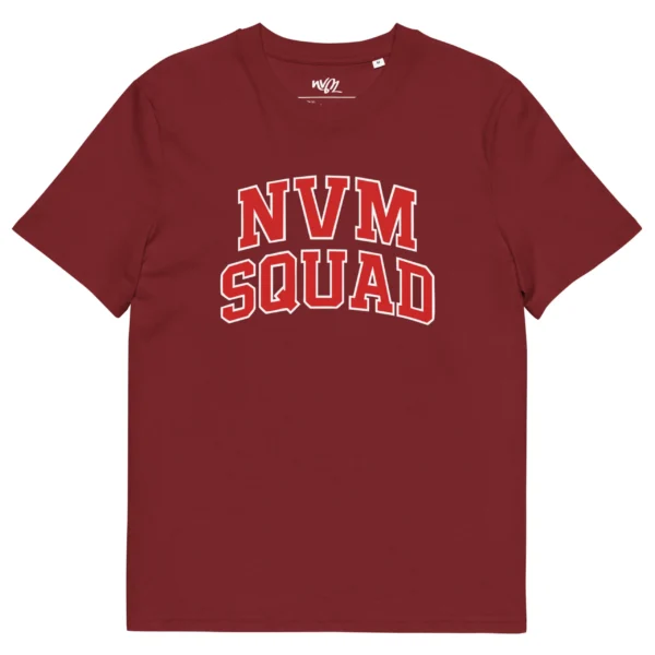 tshirt nvm squad rouge bordeaux neg a vye manni