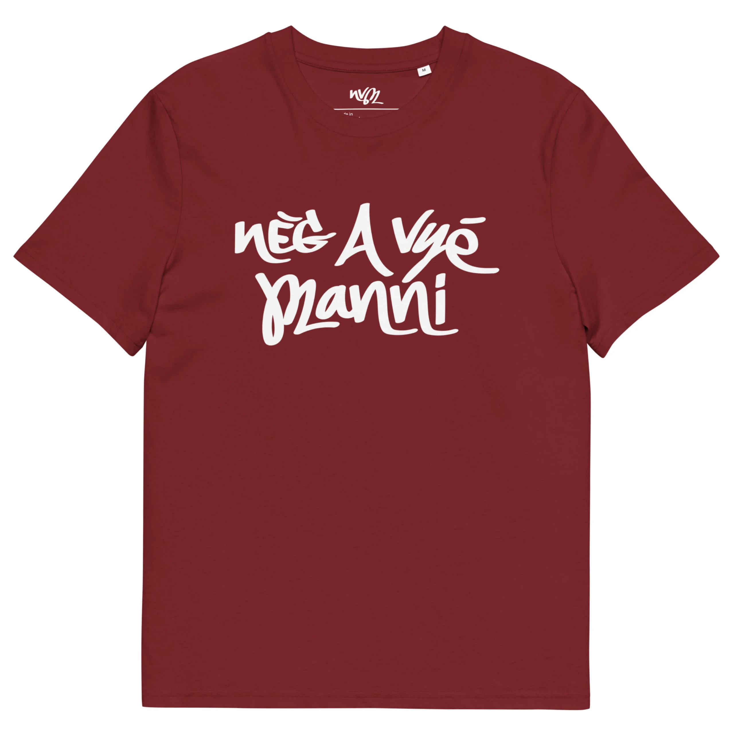 tshirt rouge bordeaux neg a vye manni tag