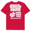 tshirt ghetto youth rouge nèg a vyé manni