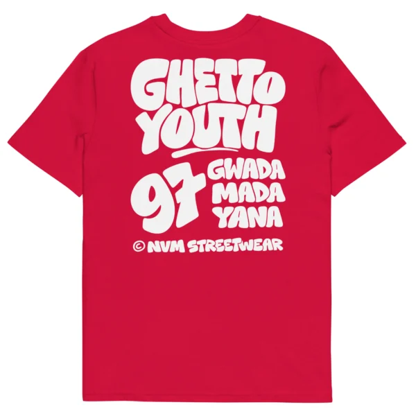 tshirt ghetto youth rouge nèg a vyé manni