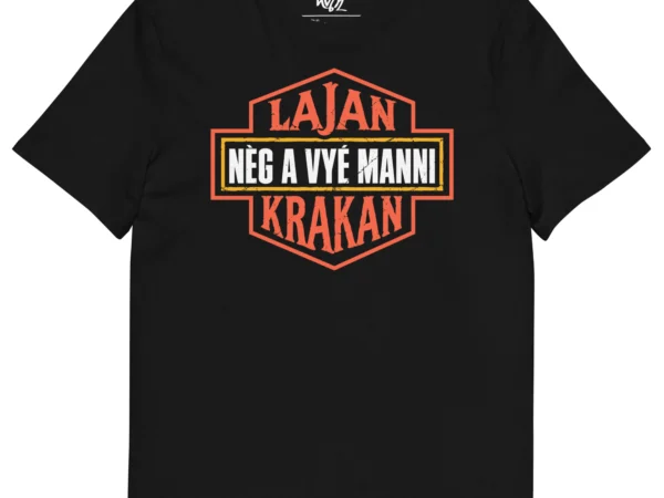 T-shirt lajan krakan nèg a vyé manni