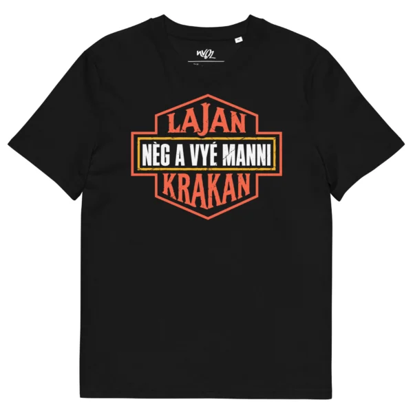 T-shirt lajan krakan nèg a vyé manni