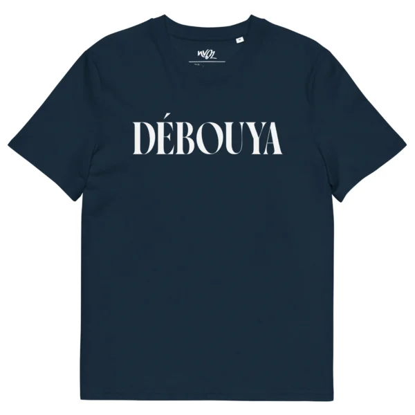 tshirt débouya bleu marine nèg a vyé manni