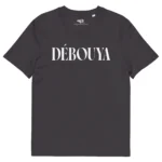 tshirt débouya gris foncé chiné nèg a vyé manni
