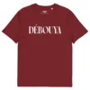 t-shirt débouya rouge bordeaux nèg a vyé manni