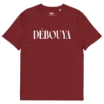 t-shirt débouya rouge bordeaux nèg a vyé manni
