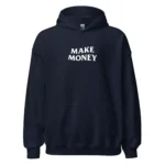 hoodie make money nèg a vyé manni bleu marine