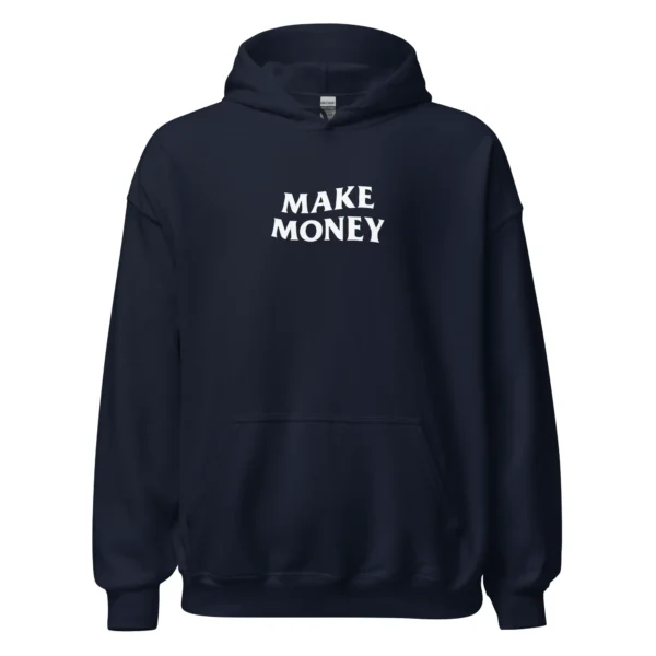hoodie make money nèg a vyé manni bleu marine