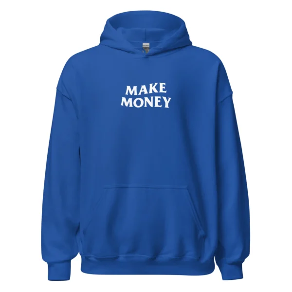 hoodie make money nèg a vyé manni bleu roi
