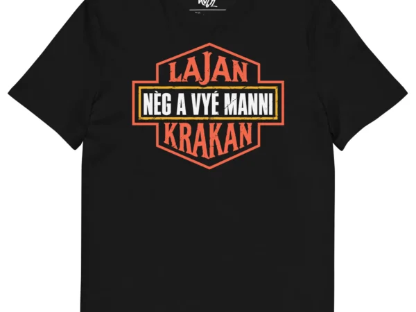 T-shirt lajan krakan nèg a vyé manni