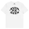 t-shirt ayen pou ayen blanc nèg a vyé manni