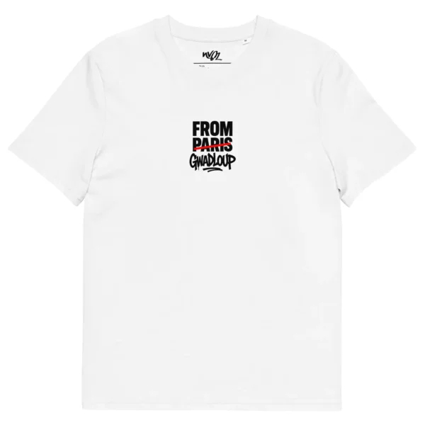 t-shirt from gwadloup blanc nèg a vyé manni