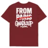 t-shirt from gwadloup nèg a vyé manni bordeaux dos