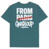 t-shirt from gwadloup nèg a vyé manni vert dos