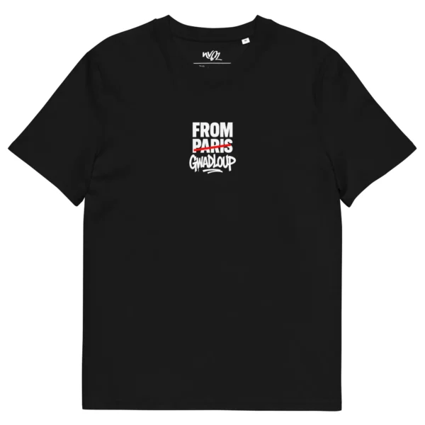 t-shirt from gwadloup noir nèg a vyé manni