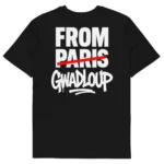 t-shirt from gwadloup noir nèg a vyé manni dos