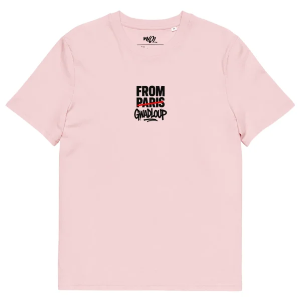 t-shirt from gwadloup nèg a vyé manni rose