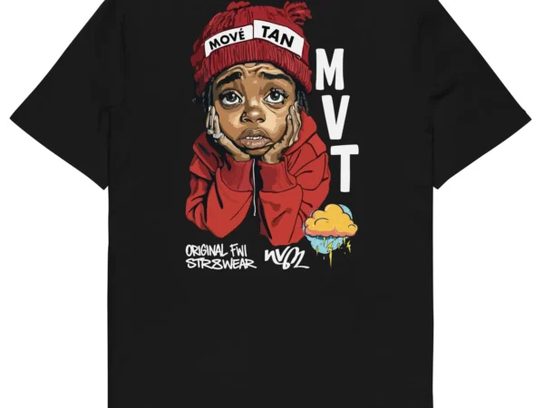 t-shirt mové tan noir back nèg a vyé manni