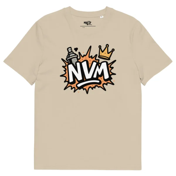 t-shirt nvm splash beige nèg a vyé manni
