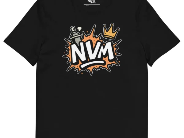 t-shirt nvm splash nèg a vyé manni noir
