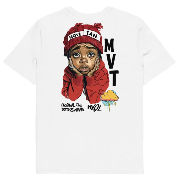 t-shirt mové tan back nèg a vyé manni