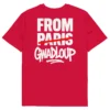 t-shirt from gwadloup nèg a vyé manni rouge dos