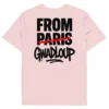 t-shirt from gwadloup rose nèg a vyé manni vue de dos