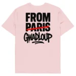 t-shirt from gwadloup rose nèg a vyé manni vue de dos